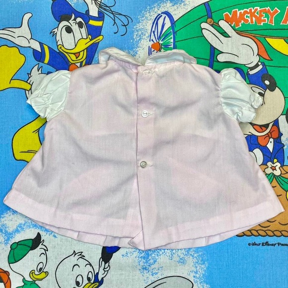 Vintage 70s pink & white chicken kids dress 🐣 - Picture 3 of 6